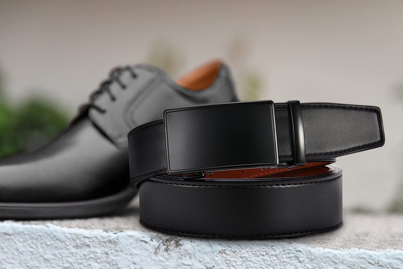 CHAOREN Mens Belt Leather Ratchet Belt - Customizable Fit, Effortless Style (35mm) - Image 5